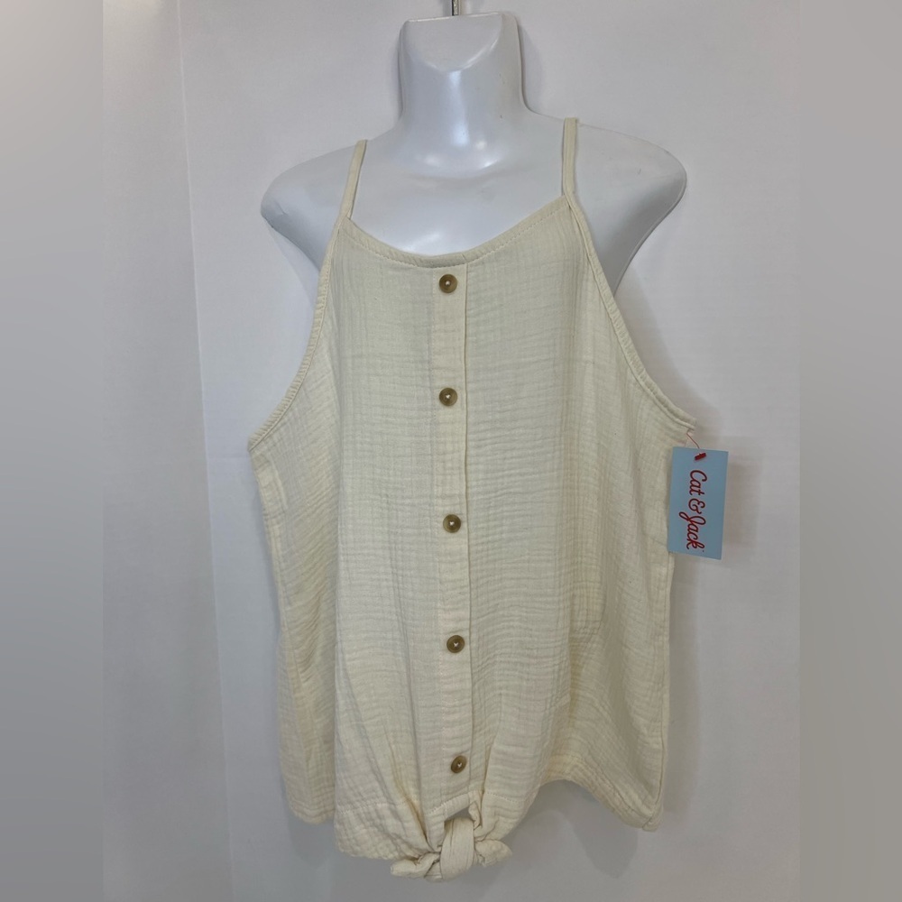 Art Class Cream Sleeveless Tank Top Relaxed Fit